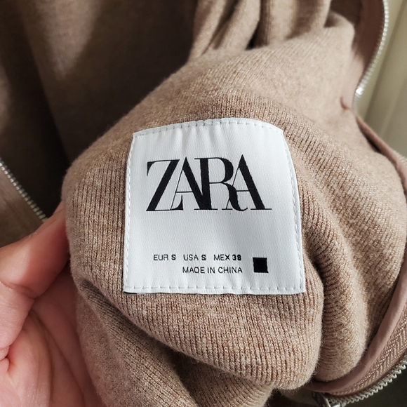 Zara Knit Zippered Jacket (S) - Picture 4 of 5